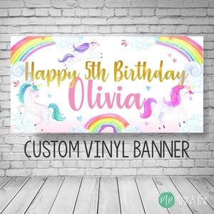 Unicorn Birthday Banner, Unicorn Birthday Party, Unicorn Birthday Backdrop, Unicorn banner, Unicorn Party Decoration, Unicorn Photo Backdrop