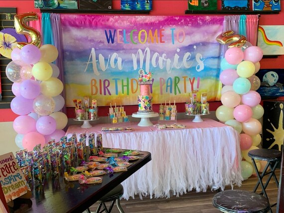 Art Party Birthday Banner, Paint Party Decor, Art Birthday Party, Painting  Party Decorations, Painting Party Banner, Art Party Decorations 