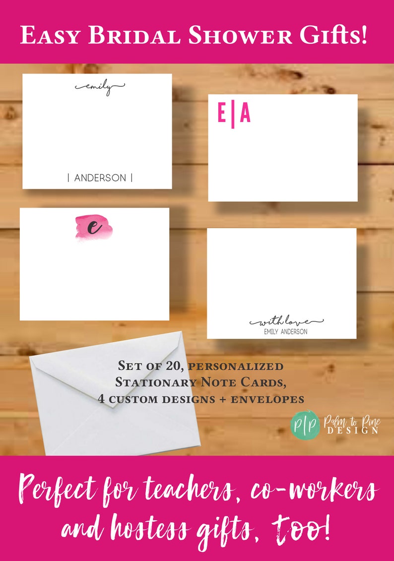 Personalized Stationary Stationery Cards Teacher Gift Etsy