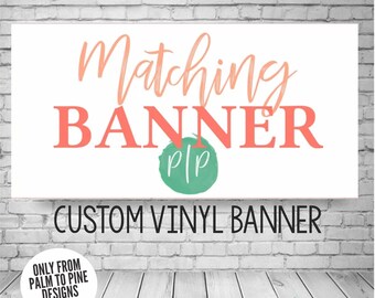 Custom Vinyl Birthday Banner, Please Read Description