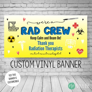 Banner de la Semana de la Tecnología Radiológica, Letrero de la Semana de Agradecimiento a la Radioterapia, Agradecimiento a la Tecnología Radiológica, Letrero para Radioterapeutas