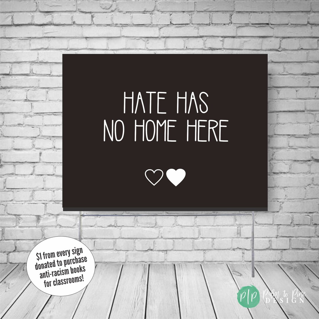 Anti-racism Sign, Black Lives Matter Yard Sign, Black Lives Matter Sign ...