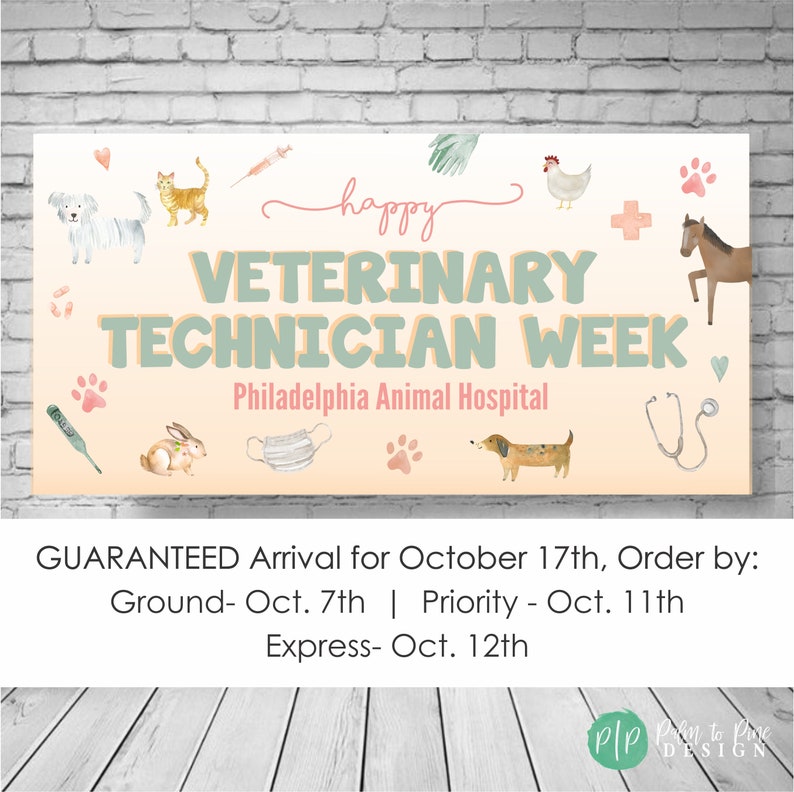 National Veterinary Technician Week Banner Veterinary Etsy