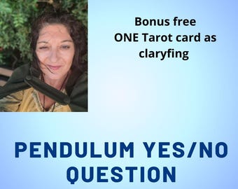 Domanda secca al pendolo, si- no, consulto in giornata, gratis carta dei tarocchi