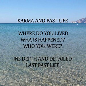 Past Life Reading, Psychic Past Life Reading,  Insightful Karma Reading.