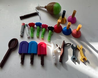 EXTRA HOLDABLES (No gorilla included) for gorilla tag figures. Video Gamer gift. **Cosmetics ONlY FiT MONKs I MaKE!**