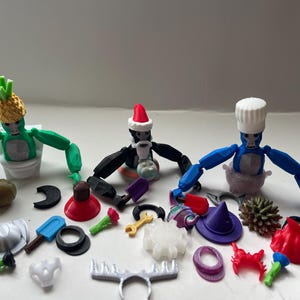 MINI Gorilla Tag Articulating Fidget with Hat. Mini gorillas WITH FACES! Comes with hat, Stand, Holdable and extras! Mod STICKs Are Here!