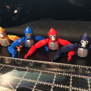 MINI Gorilla Tag Articulating Fidget With Hat. Mini Gorillas WITH FACES