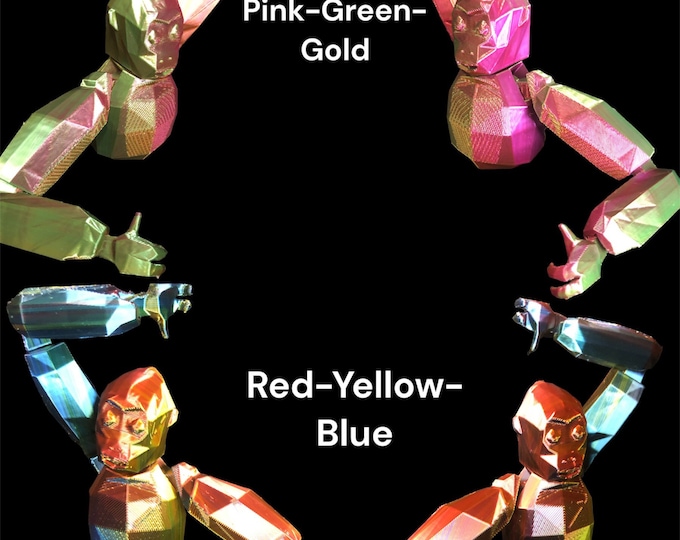 Mod Color Gorillas. VR Gorilla Tag Toy Comes With One Random Removable Hat. Gorilla Tag