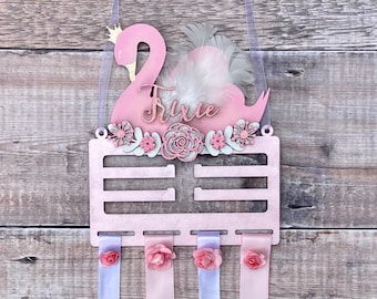 Personalised swan bow holder - hand painted in any colours