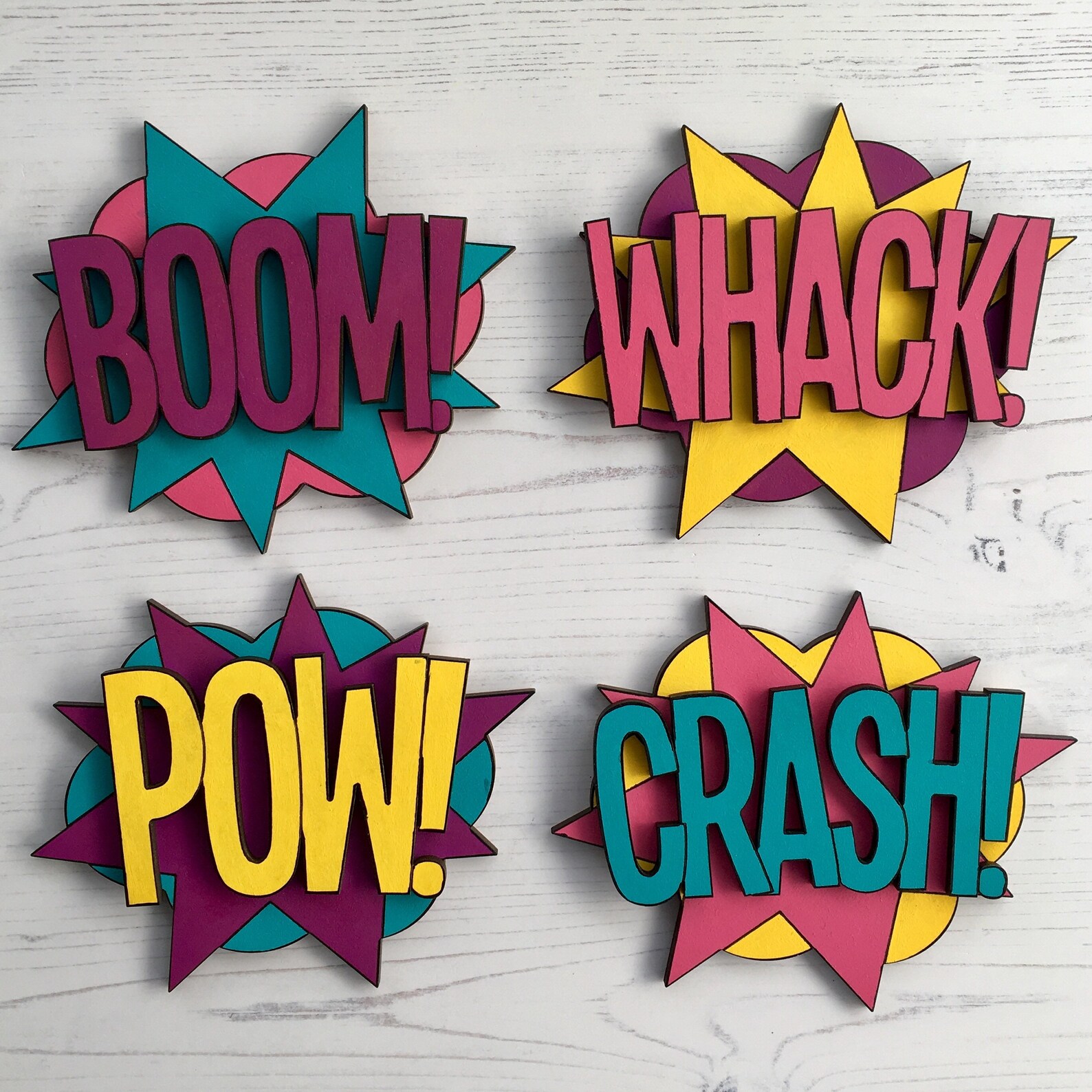 Personalised individual comic book signs: three designs any | Etsy