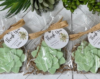 Succulent Soap Favors: Bridal Shower, Wedding, Baby Shower