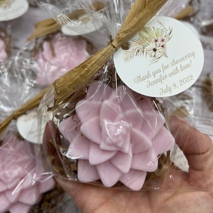 Succulent Soap Favors, Boho wedding favors, Boho Bridal Shower Favors, Baby Shower favors, succulent soaps,bridal soap favors