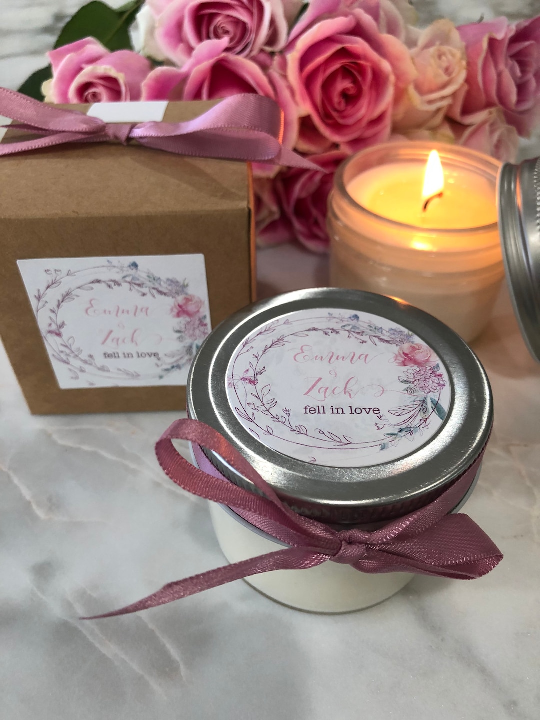 Candle Wedding Favors| Bulk Wedding Candle Favors for Guests | Bridal ...