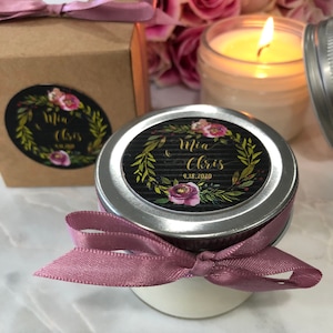 25 Candle Wedding Favors| Wedding Favors| Soy Candle Favors| Eco Candle Favors