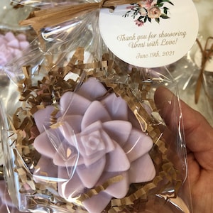 Bridal Shower Favors,Succulent Soap Favors, Wedding SoapFavors,Succulent Flower Soaps, Bridal Shower Soaps,Baby Shower Soap Favors