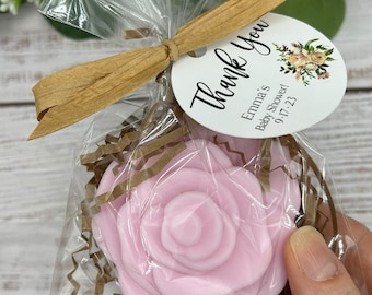Rose Soap Favors for Bridal Shower Favors, Baby Shower favors, Personalized Wedding Favors,Valentine’s Soap Favors, Rose Soap