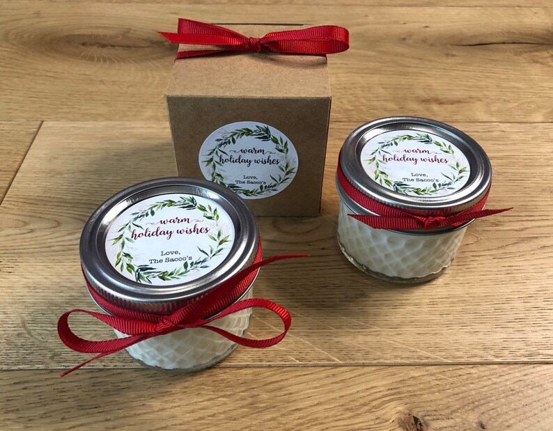6 Candle Holiday Favors Holiday Favors Holiday Wedding Etsy