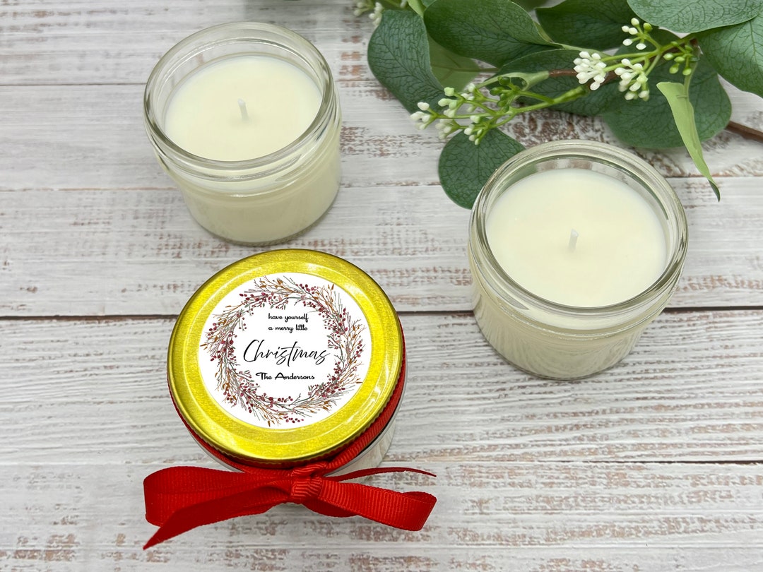 Bulk Candle Holiday Favors, Candle Holiday Favors for Christmas Party