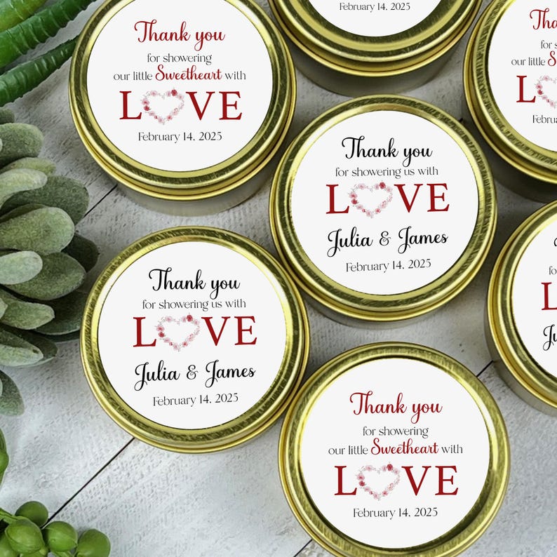 Wedding Canlde Favors Bulk- Bridal Shower Love Candle Gift Personalized ...