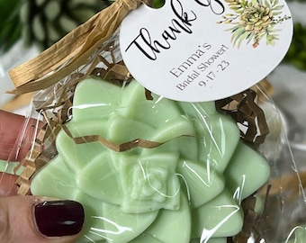 Succulent Soap Favors, wedding favors, Bridal Shower Favors, Baby Shower favors, succulent soaps,bridal soap favors personalized flower soap