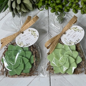 Succulent Soap Favors, wedding favors, Bridal Shower Favors, Baby Shower favors, succulent soaps,baby in bloom favors, green succulent soaps