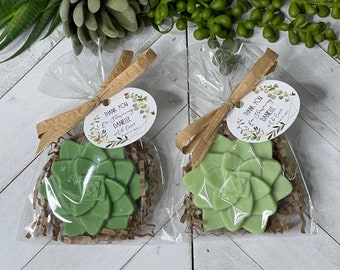 Succulent Soap Favors, wedding favors, Bridal Shower Favors, Baby Shower favors, succulent soaps,baby in bloom favors, green succulent soaps