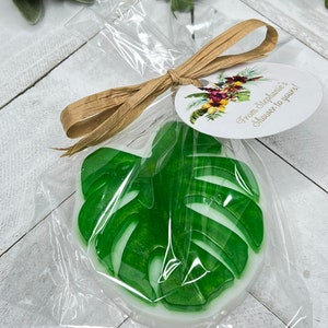 Monstera Leaf Soap Favors, Bridal Shower Favors, Baby Shower favors, Monstera  soaps,bridal shower soap favors, Tropical soap favors