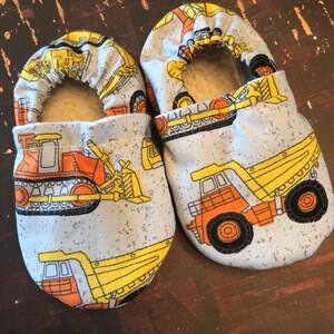 Construction Equipment Baby Booties