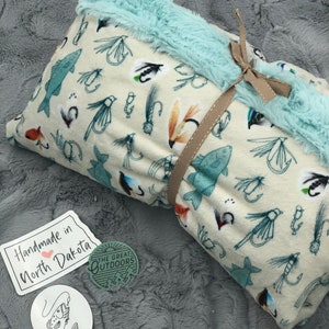 Fish and Lures Baby Blanket