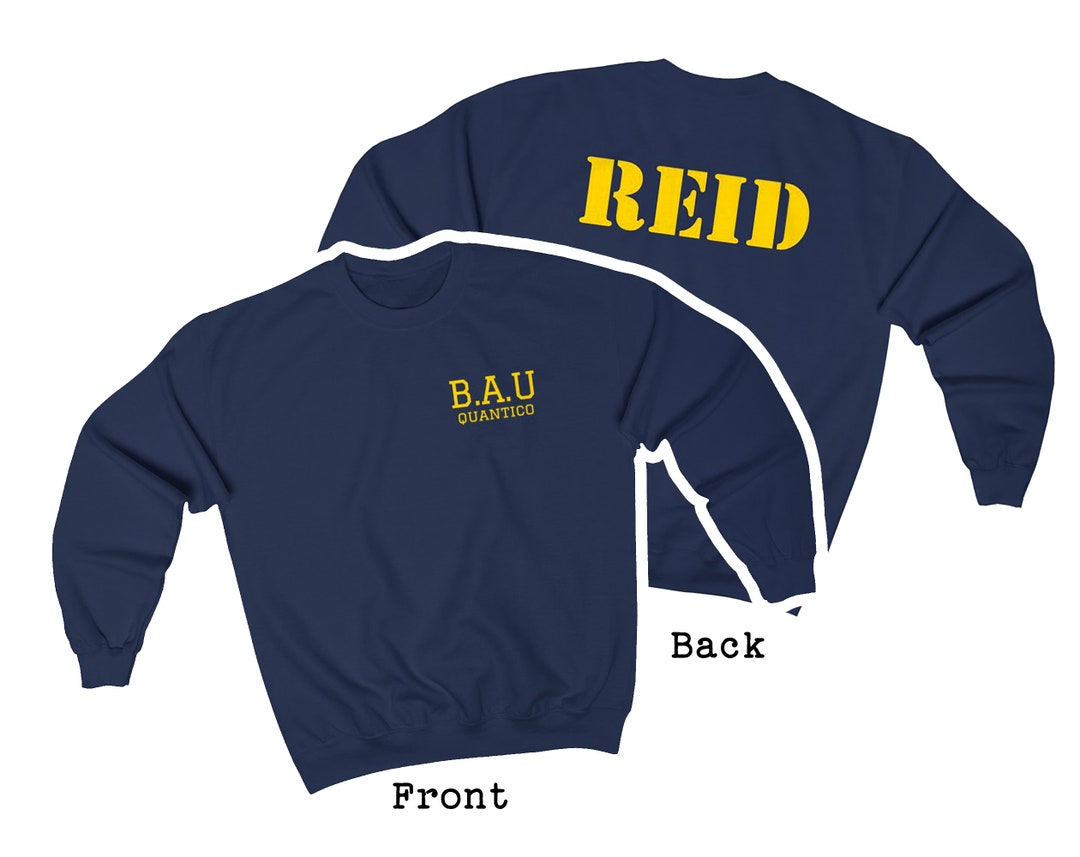 BAU Sweatshirt Quantico Special Agent Spencer Reid Back Print Etsy