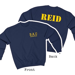 BAU sweatshirt Quantico Special Agent Spencer Reid back print sweatshirt Vintage team Spencer Reid Criminal Minds blanket TV Homage sweater