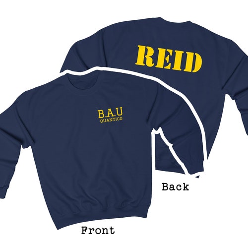 BAU Sweatshirt Quantico Special Agent Spencer Reid Sweatshirt Etsy