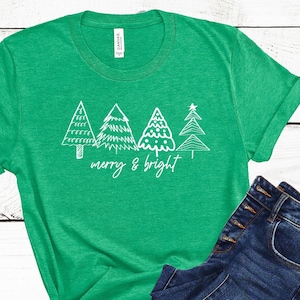 Merry and Bright t-shirt Merry & Bright Shirt, Gingerbread cute Christmas Shirts for Women, Christmas Sweater, Winter Holiday shirt