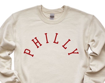 Vintage Philly sweatshirt crewneck Phillies PA 80s 90s Retro Philadelphia sweater Travel Gifts Eagles Home merch football PA shirt