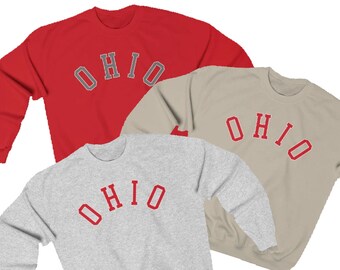 Ohio State Sweatshirt football games O.S.U 80s 90s vintage Ohio sweater Varsity Gifts College State crewneck Souvenir women