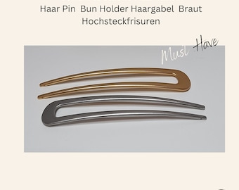 Long hair pin for updos hair fork hair fork bun holder bun pin