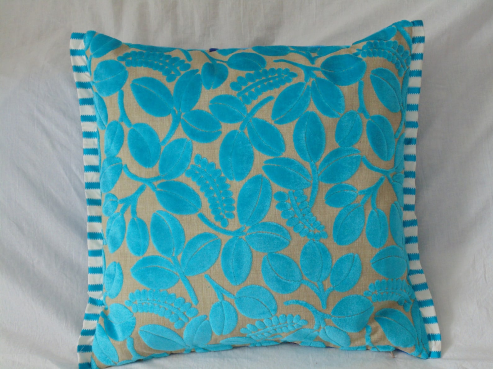 Designers Guild Fabric Calaggio Turquoise Cushion Cover Etsy