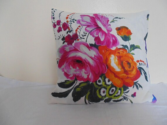 Designers Guild 100 Linen Fabric Amrapali Peony Cushion Cover Etsy