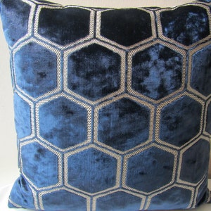 Designers Guild Fabric Manipur Midnight Cushion Cover / pillow cover