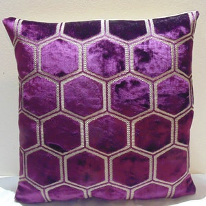 Designers Guild Fabric Manipur Zwetschge Kissenbezug / Kissenbezug