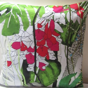 Designers Guild Christian Lacroix Fabric Cushion Covers Jardin Exo&#39; chic Bougainvillier