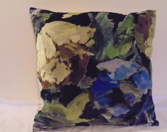 Designers Guild Fabric Bloomsbury Rose-Indigo Cushion Cover design 5