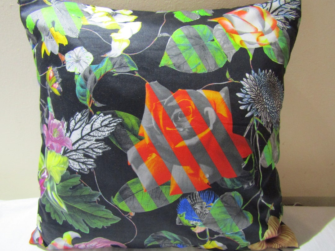 Designers Guild & Christian Lacroix Fabric Malmaison Reglisse Cushion