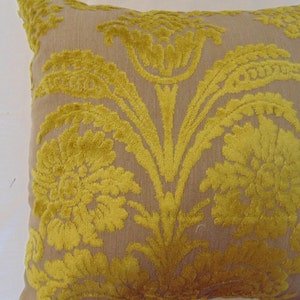 Designers Guild Velvet Fabric Cushion Cover /  Ombrione Moss