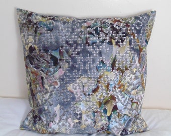 Designers Guild Velvet Fabric Bardiglio Zinc Cushion Cover