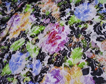 Designers Guild Christian Lacroix Fabric Velvet Dreams Jais  FCL020/01
