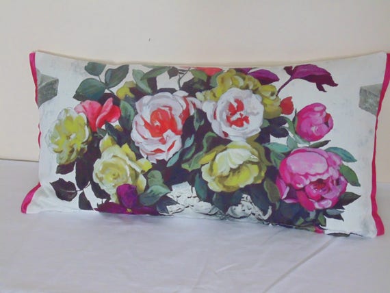 Pillow Designers Guild floral 100% Cotton Fabric Cushion Cover Rugosa Plaster Pillow Designers Guild floral 100% Cotton Fabric Cushion Cover Rugosa Plaster