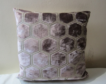 Designers Guild Fabric Manipur Amethyst Cushion Cover / pillow cover
