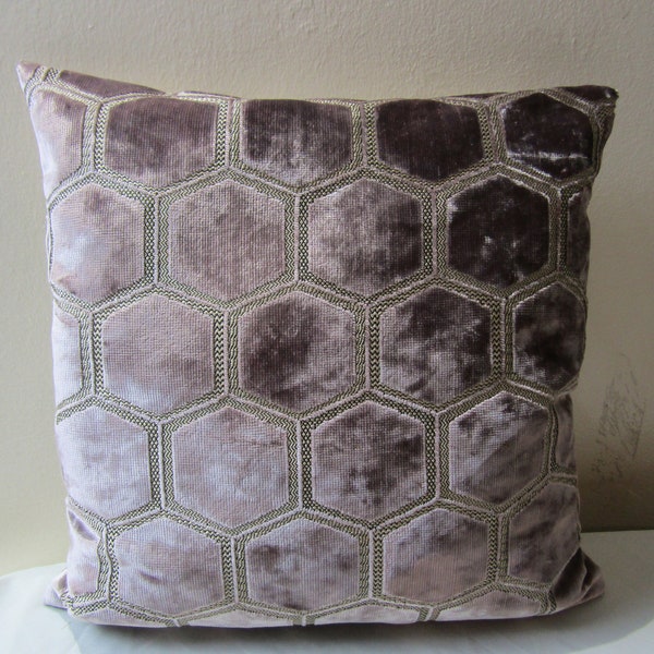 Designers Guild Fabric Manipur Amethyst Cushion Cover / pillow